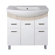   TMP ZX 85 - SONOMA - álló fürdőszobabútor - Sanovit ZENON - 6085 porcelán mosdóval - 86 x 50 cm