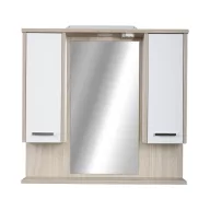   TMP ZX - SONOMA - Tükrös fürdőszobai szekrény LED világítással - 85 x 80 cm