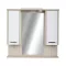 TMP ZX - SONOMA - Tükrös fürdőszobai szekrény LED világítással - 85 x 80 cm