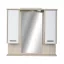 TMP ZX - SONOMA - Tükrös fürdőszobai szekrény LED világítással - 85 x 80 cm