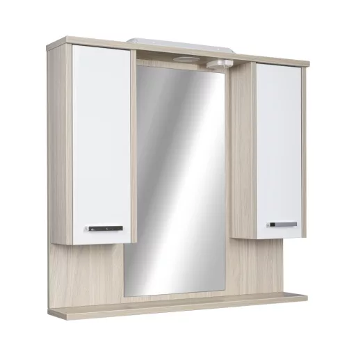 TMP ZX - SONOMA - Tükrös fürdőszobai szekrény LED világítással - 85 x 80 cm