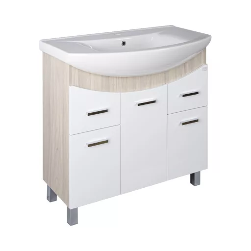 TMP ZX 95 - SONOMA - álló fürdőszobabútor - Sanovit ZENON - 6095 porcelán mosdóval - 97 x 51 cm