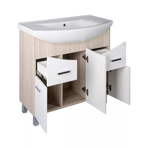 TMP ZX 95 - SONOMA - álló fürdőszobabútor - Sanovit ZENON - 6095 porcelán mosdóval - 97 x 51 cm