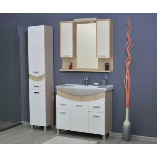 TMP ZX 95 - SONOMA - álló fürdőszobabútor - Sanovit ZENON - 6095 porcelán mosdóval - 97 x 51 cm