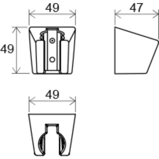 Caldo Freddo FIX fali zuhanytartó - KRÓM