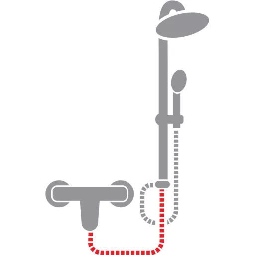 Viva ZEN zuhanyrendszer 1/2" - 60 cm zuhanygégecső - alkatrész