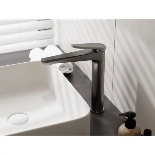 Caldo Freddo magasított mosdócsaptelep - GUNMETAL - fegyverszürke