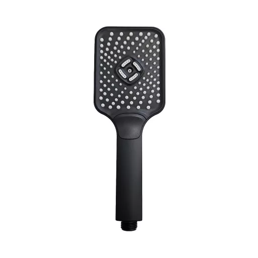 Caldo Freddo Zuhanyrendszer - CSAPTELEPPEL - szögletes - fejzuhany, zuhanyfej, gégecső - FEKETE