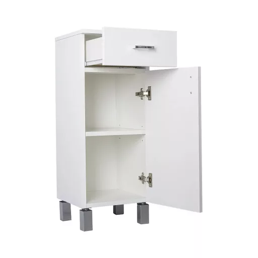 Viva STYLE fürdőszobai ÁLLÓSZEKRÉNY 85 alacsony POLCOS - 1 fiók - JOBBOS - 35 x 33 x 85 cm