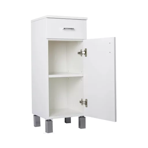 Viva STYLE fürdőszobai ÁLLÓSZEKRÉNY 85 alacsony POLCOS - 1 fiók - JOBBOS - 35 x 33 x 85 cm