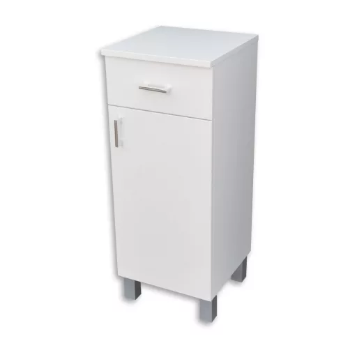 Viva STYLE fürdőszobai ÁLLÓSZEKRÉNY 85 alacsony POLCOS - 1 fiók - JOBBOS - 35 x 33 x 85 cm
