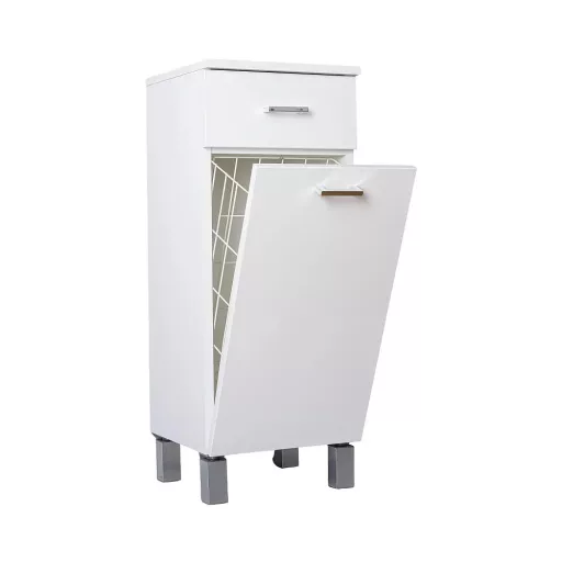 Viva STYLE fürdőszobai ÁLLÓSZEKRÉNY 85 alacsony szennyestartós -1 fiók 35 x 33 x 85 cm