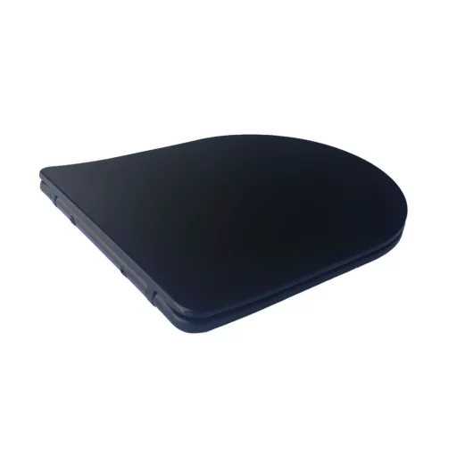 Viva FEKETE BRILLA SLIM L WC ülőke - duroplast - lecsapódásgátlós - levehető klikk - 42 x 36,5 cm