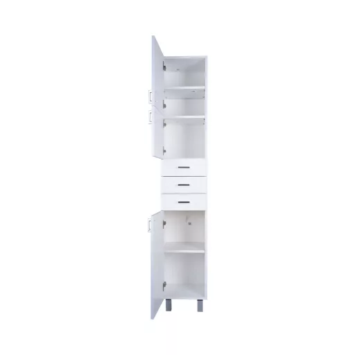 Viva STYLE fürdőszobai ÁLLÓSZEKRÉNY 192 magas POLCOS - BALOS - 35 x 28 x 192 cm