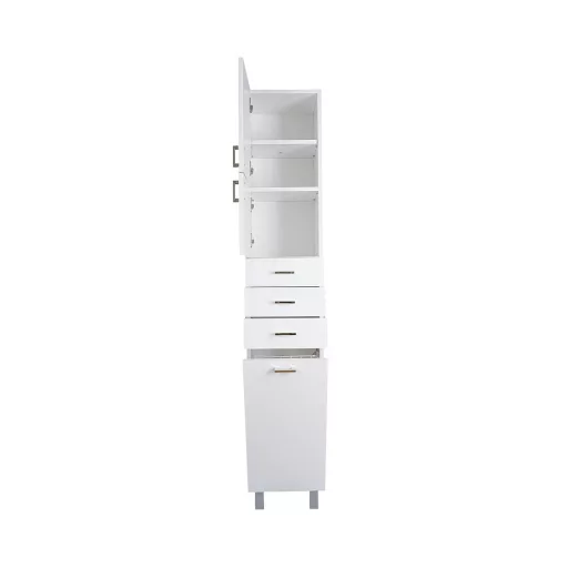 Viva STYLE fürdőszobai ÁLLÓSZEKRÉNY 192 magas szennyestartós - BALOS - 35 x 28 x 192 cm