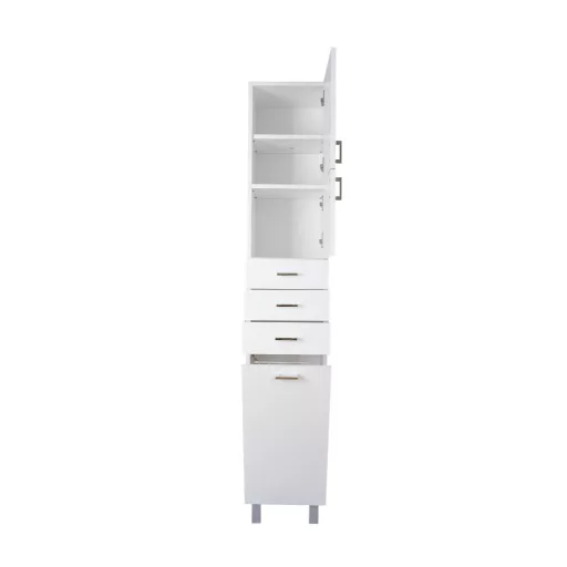 Viva STYLE fürdőszobai ÁLLÓSZEKRÉNY 192 magas szennyestartós - JOBBOS - 35 x 28 x 192 cm