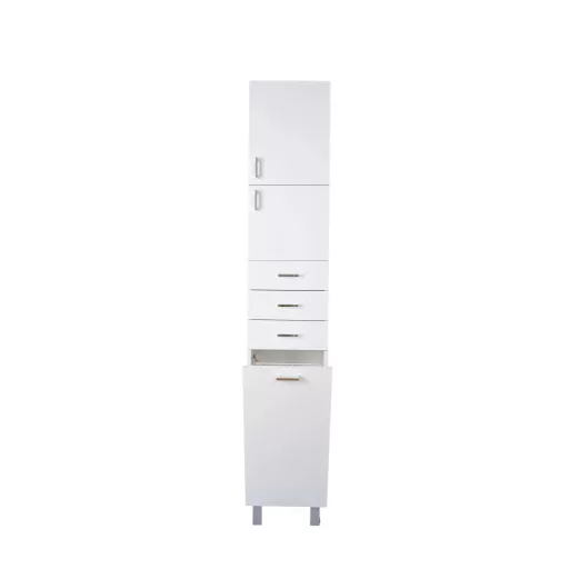 Viva STYLE fürdőszobai ÁLLÓSZEKRÉNY 192 magas szennyestartós - JOBBOS - 35 x 28 x 192 cm