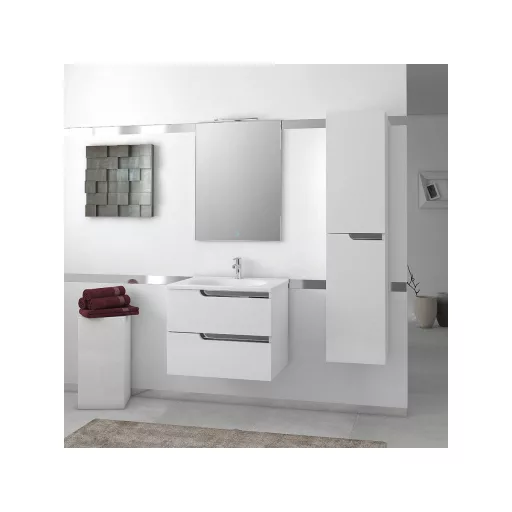 Piramida PERLA 60 G fürdőszobai tükör LED világítással - érintőkapcsolóval - 60 x 80 x 4 cm