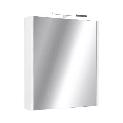 Piramida AKVA Tükrös fürdőszobai szekrény - LED világítással - 60 x 69 x 13 cm