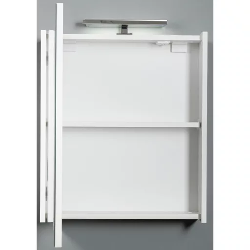 Piramida AKVA Tükrös fürdőszobai szekrény - LED világítással - 60 x 69 x 13 cm