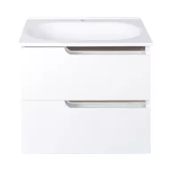   Piramida EURIDIKA fali fürdőszobabútor - műmárvány mosdóval -2 fiókos - 65 x 53 x 48 cm