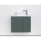 Piramida EURIDIKA fali fürdőszobabútor - mosdópult mosdó nélkül -2 ajtós - PINO ZÖLD - 65 x 48 x 53 cm