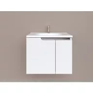   Piramida EURIDIKA fali fürdőszobabútor - műmárvány mosdóval -2 ajtós - 65 x 48 x 53 cm