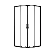   Viva AQUA Max Zuhanykabin ÍVES FEKETE Profil - 6 mm víztiszta vízlepergető üveg - 90 x 90 x 190 cm