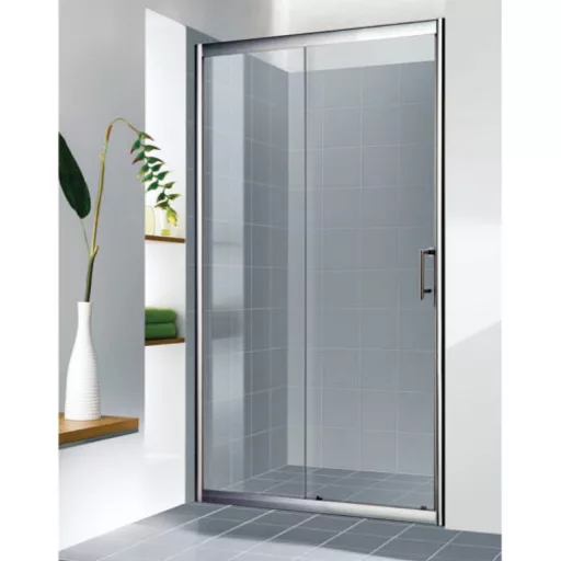 Viva AQUA Max KAYRA Zuhany tolóajtó - 6 mm víztiszta vízlepergető üveg - 100 x 200 cm