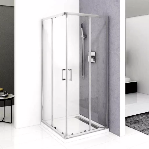 Viva AQUA Max Zuhanykabin SZÖGLETES - 6 mm víztiszta vízlepergető üveg - 80 x 80 x 190 cm