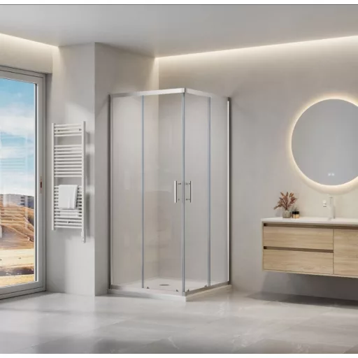 Viva AQUA Max Zuhanykabin SZÖGLETES - 6 mm víztiszta vízlepergető üveg - 90 x 90 x 190 cm