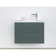   Piramida EURIDIKA fali fürdőszobabútor - mosdópult mosdó nélkül -2 fiókos - PINO ZÖLD - 75 x 48 x 53 cm