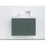Piramida EURIDIKA fali fürdőszobabútor - mosdópult mosdó nélkül -2 ajtós - PINO ZÖLD - 75 x 48 x 53 cm