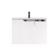   Piramida EURIDIKA fali fürdőszobabútor - műmárvány mosdóval -2 ajtós - 75 x 48 x 53 cm