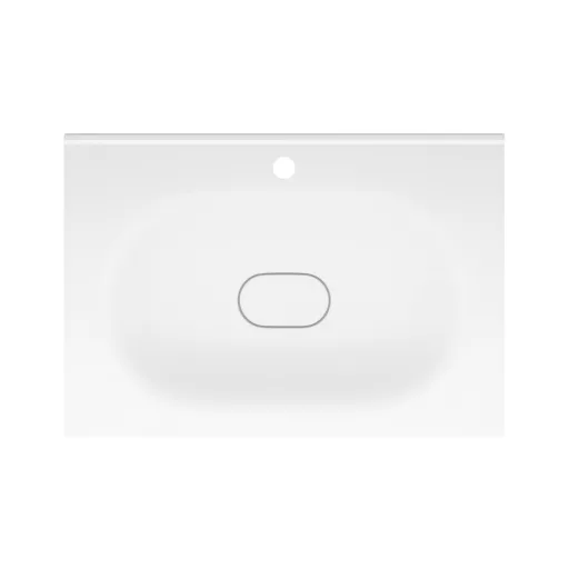 Piramida EURIDIKA fali fürdőszobabútor - műmárvány mosdóval -2 fiókos - 75 x 48 x 53 cm