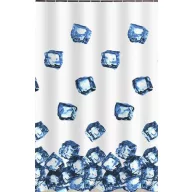   Zuhanyfüggöny - ICE CUBE - Impregnált textil - 180 x 200 cm