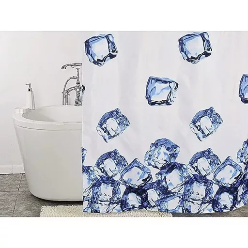 Zuhanyfüggöny - ICE CUBE - Impregnált textil - 180 x 200 cm