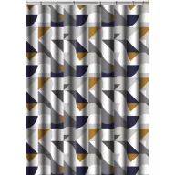   Zuhanyfüggöny - SILVER MOSAIC - Impregnált textil - 180 x 200 cm