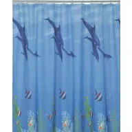   Zuhanyfüggöny - DOLPHIN - Impregnált textil - 180 x 200 cm