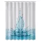 Zuhanyfüggöny - WATER FLOWER - Impregnált textil - 180x200
