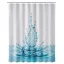 Zuhanyfüggöny - WATER FLOWER - Impregnált textil - 180x200