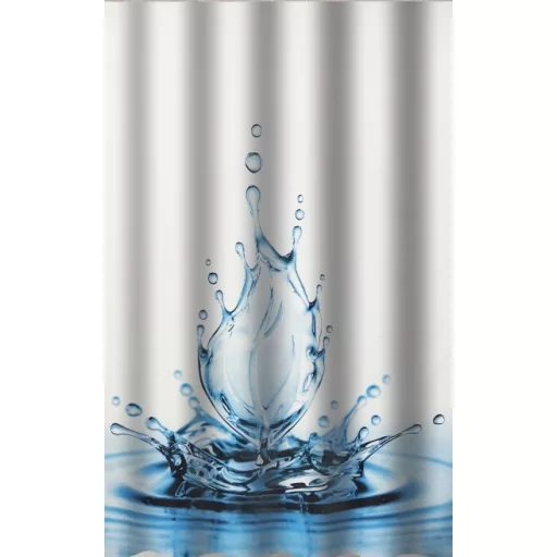 Zuhanyfüggöny - WATER FLOWER - Impregnált textil - 180x200
