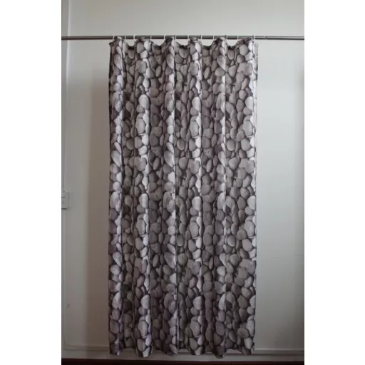 Zuhanyfüggöny - NEW STONE - Impregnált textil - 180 x 200 cm