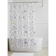   Zuhanyfüggöny - NEW WATER DROP - Impregnált textil - 180 x 200 cm