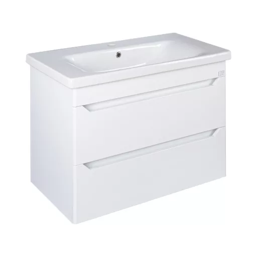 TMP SHARP 80 fali fürdőszobabútor - Sanovit SOFT - 13080 mosdóval - 80 x 45,5 cm