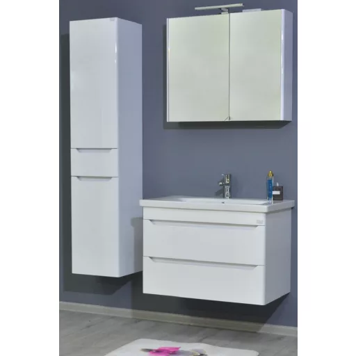 TMP SHARP 80 fali fürdőszobabútor - Sanovit SOFT - 13080 mosdóval - 80 x 45,5 cm