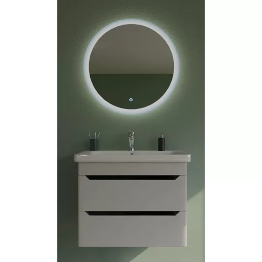 TMP SHARP 80 fali fürdőszobabútor - Sanovit SOFT - 13080 mosdóval - 80 x 45,5 cm