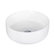   Eros SIMPLE 8 - PULTRA ültethető - Top Counter - porcelán mosdó - MATT FEHÉR - 36 x 36 x 13 cm