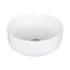 Eros SIMPLE 8 - PULTRA ültethető - Top Counter - porcelán mosdó - MATT FEHÉR - 36 x 36 x 13 cm