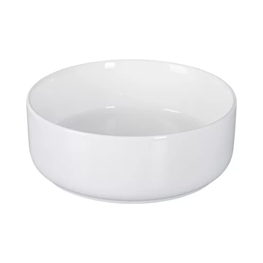 Eros SIMPLE 8 - PULTRA ültethető - Top Counter - porcelán mosdó - MATT FEHÉR - 36 x 36 x 13 cm